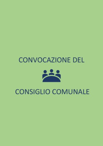 Convocazione Consiglio Comunale 05 Novembre 2020