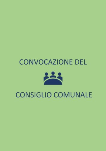 Convocazione Consiglio Comunale