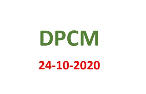 DPCM 24 OTTOBRE 2020