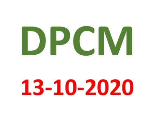 DPCM 13 OTTOBRE 2020