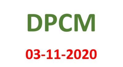 DPCM 03 NOVEMBRE 2020