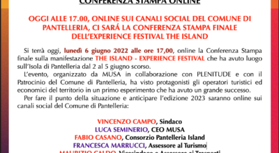 CONFERENZA STAMPA ONLINE SUL FESTIVAL THE ISLAND OGGI ALLE 17.00