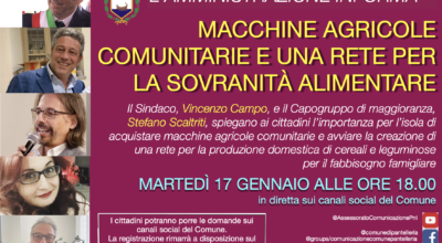 PANTELLERIA: UNA NUOVA FRONTIERA PER L’AGRICOLTURA ISOLANA. SPECIALE L’AMMINISTRAZIONE INFORMA MARTEDì 17 GENNAIO