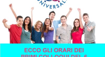 6 aprile selezioni per il Servizio Civile Universale: ecco gli orari