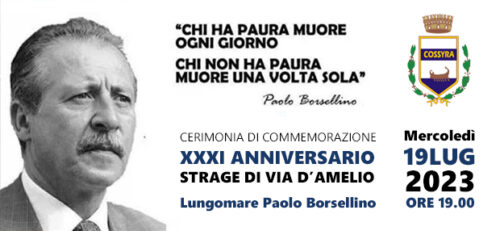 Cerimonia per il XXXI° anniversario della strage di via D’Amelio